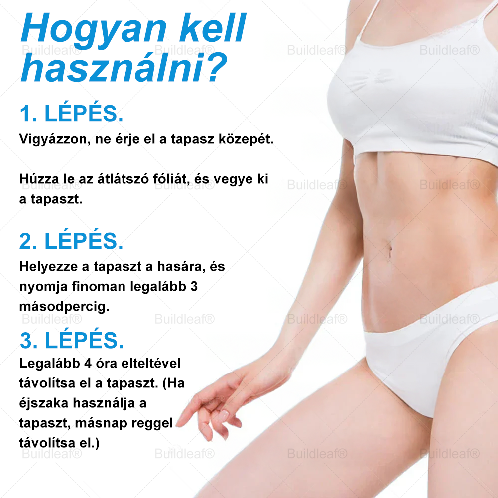 FDA Store | 𝐵uil𝗱𝐿ea𝐟® GLP-1 Slim & Firm Nano Microneedle Patch kollagénnel, kurkumával és Matrixyl 3000-rel | Elhízás, szív- és érrendszeri betegségek, cukorbetegség, alvási apnoe, ízületi problémák és egyéb állapotok kezelésére