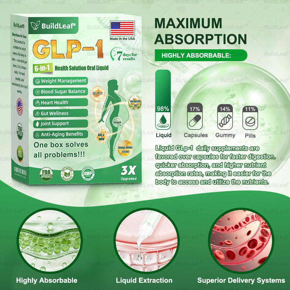 FDA 𝖮𝖿𝖿𝗂𝖼𝗂𝖺𝗅 𝖲𝗍𝗈𝗋𝖾 | 𝑩𝒖𝐢𝒍𝒅𝑳𝒆𝐚𝒇® GL𝐏-1 6-𝒊𝒏-1 𝑯𝒆𝒂𝒍𝒕𝒉 𝑺𝒐𝒍𝒖𝒕𝒊𝒐𝒏 𝖮𝗋𝖺𝗅 𝐋𝐢𝐪𝐮𝐢𝐝(𝑂𝑛𝑐𝑒 𝑎 𝑑𝑎𝑦, 𝑣𝑖𝑠𝑖𝑏𝑙𝑒 𝑟𝑒𝑠𝑢𝑙𝑡𝑠 𝑖𝑛 7 𝑑𝑎𝑦𝑠)  ✅ 𝗦𝘂𝗽𝗽𝗼𝗿𝘁𝘀 𝗼𝗯𝗲𝘀𝗶𝘁𝘆, 𝗰𝗮𝗿𝗱𝗶𝗼𝘃𝗮𝘀𝗰𝘂𝗹𝗮𝗿 𝗵𝗲𝗮𝗹𝘁𝗵, 𝗱𝗶𝗮𝗯𝗲𝘁𝗲𝘀, 𝘀𝗹𝗲𝗲𝗽 𝗮𝗽𝗻𝗲𝗮, 𝗴𝘂𝘁 𝗵𝗲𝗮𝗹𝘁𝗵, 𝗷𝗼𝗶𝗻𝘁 𝗶𝘀𝘀𝘂𝗲𝘀, 𝐰𝐡𝐢𝐥𝐞 𝐚𝐥𝐬𝐨 𝐟𝐢𝐫𝐦𝐢𝐧𝐠 𝐭𝐡𝐞 𝐬𝐤𝐢𝐧 𝐚𝐧𝐝 𝐛𝐨𝐨𝐬𝐭𝐢𝐧𝐠 𝐞𝐧𝐞𝐫𝐠𝐲