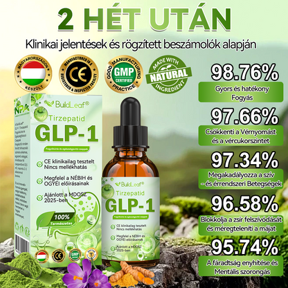 Fabricación y transporte en Hungría🌸 BuildLeaf® Tirzepatid GLP-1 Fogyókúrás és egészségjavitó cseppek🔥🔥 ¡ÚLTIMO DÍA 80% DE DESCUENTO!