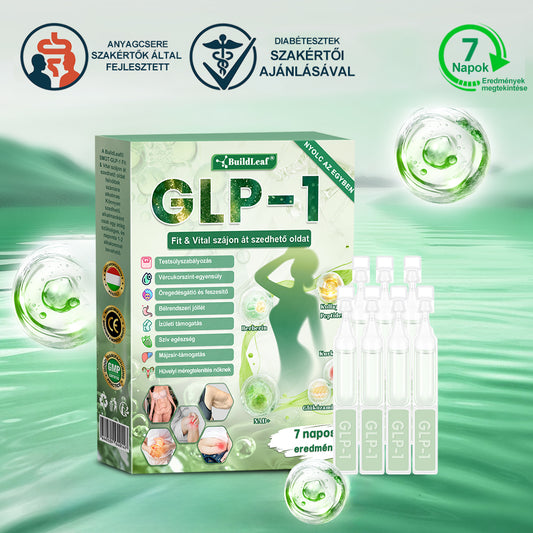 BuildLeaf®👑 GLP-1 8-az-1-ben Fit &amp; Vital Orális Oldat (Csak napi egyszer, látható változások 7 nap alatt)  Elhízásra, szív- és érrendszeri egészségre, cukorbetegségre, alvási apnoéra, emésztőrendszeri egészségre, ízületi problémákra és még sok másra