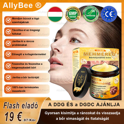 Mayo tisztviselő: AllyBee® bőrkezelő krém öregedésgátló, hidratáló, bőrjavító, egyenletes tónus, pattanások és sötét foltok kezelése, szemölcs és anyajegy eltávolítása, pikkelysömör enyhítése
