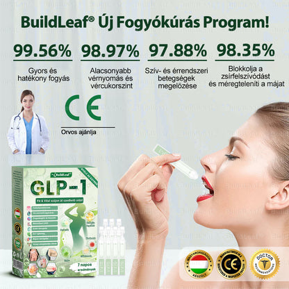 BuildLeaf®👑 GLP-1 8-az-1-ben Fit &amp; Vital Orális Oldat (Csak napi egyszer, látható változások 7 nap alatt)  Elhízásra, szív- és érrendszeri egészségre, cukorbetegségre, alvási apnoéra, emésztőrendszeri egészségre, ízületi problémákra és még sok másra