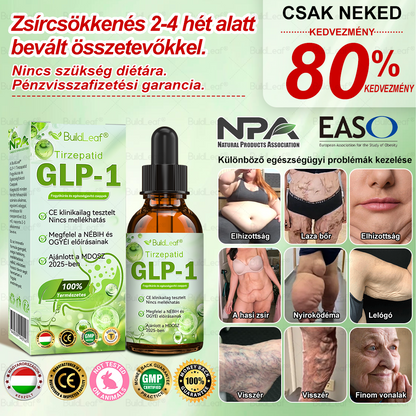 Fabricación y transporte en Hungría🌸 BuildLeaf® Tirzepatid GLP-1 Fogyókúrás és egészségjavitó cseppek🔥🔥 ¡ÚLTIMO DÍA 80% DE DESCUENTO!