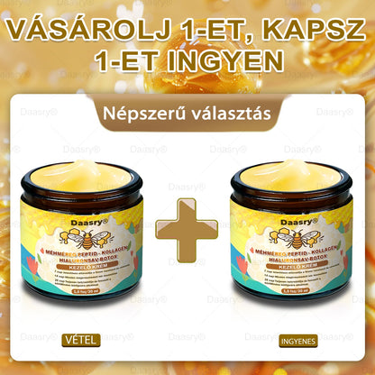 Daasry® Méhméreg Kezelő Krém, méhméreg peptidekkel, botulinum toxinnal, hialuronsavval és kollagénnel💧. Hatékonyan küzd a ráncok, finom vonalak, megereszkedés, terhességi csíkok és sötét foltok ellen — feszesítés, emelés és kiemelkedő eredmények!