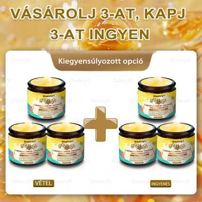 Daasry® Méhméreg Kezelő Krém, méhméreg peptidekkel, botulinum toxinnal, hialuronsavval és kollagénnel💧. Hatékonyan küzd a ráncok, finom vonalak, megereszkedés, terhességi csíkok és sötét foltok ellen — feszesítés, emelés és kiemelkedő eredmények!